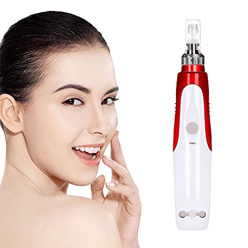 Aozzy Eléctrico Automático Derma Pen Micro AgujasTerapia Antienvejecimiento Uso en el hogar Micro Needle 0.25mm-2.0mm ajustable con 10 piezas de 12 agujas cartucho