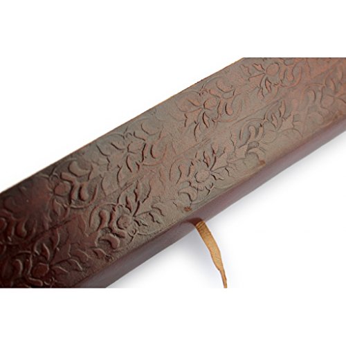 A.P. Donovan - Cuaderno con la cubierta de cuero - calendario de citas, organizador - libro en blanco, diario de viaje - Brown, A6