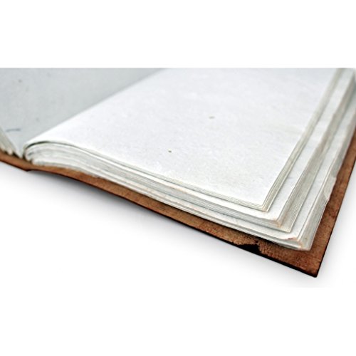 A.P. Donovan - Cuaderno con la cubierta de cuero - calendario de citas, organizador - libro en blanco, diario de viaje - Brown, A6