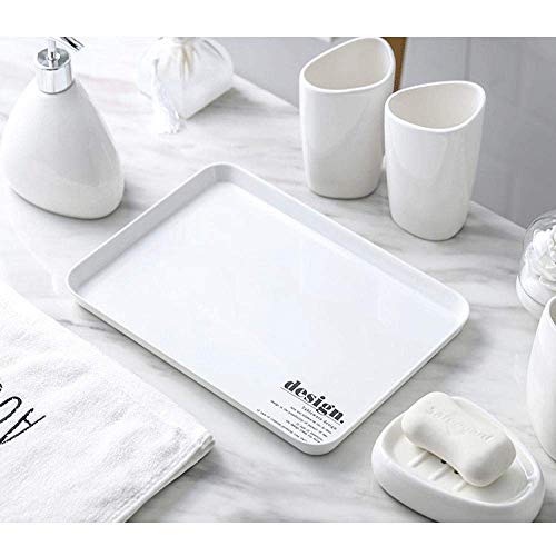 APAN Juego de Accesorios de baño Baño de 5 Piezas Lavado de cerámica Simple Europeo Juego de baño de 4 Piezas Lavado de Boda B