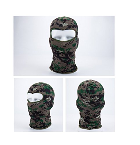 Apanphy® 3Pcs Máscara Pasamontañas Protector para Ciclismo Esqui Deporte,Balaclava Moto (Camuflaje Azul/Gris/Verde)