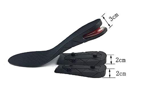 Apanphy® Plantillas Elevadoras, 3 Capas Plantillas de aumento Plantillas Altura 1 par de Camel Unisex 7cm plantilla aumento Invisible ascensor plantilla zapato Pad