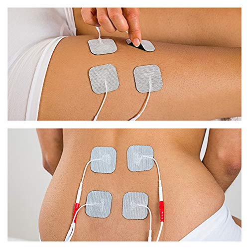 Aparato TENS 3-en-1 | aparato de corriente de estimulación con 22 programas para el tratamiento del dolor | | masaje muscular | incluyendo 4 almohadillas de electrodos con conexión de 2 canales