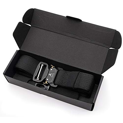 APERIL Cinturón Táctico Militar Ajustable Cintura Hombres Lona Nylon Hebilla de Metal para Entrenamiento de Caza Ejército Que se Ejecuta
