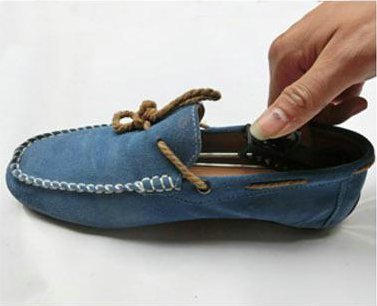 APIKA Horma El plastico Ajustable hombres Juego de 2 Negro