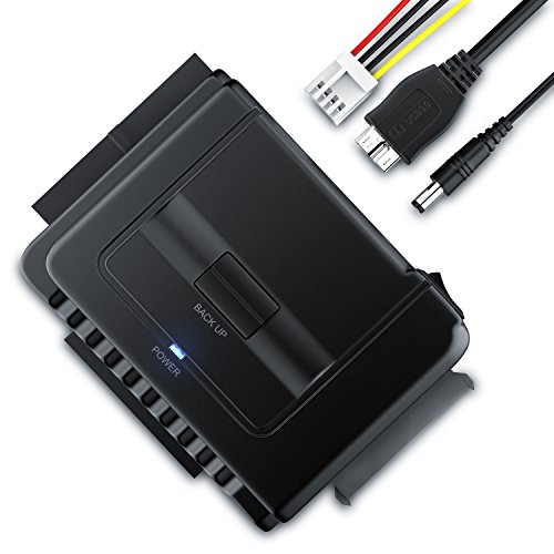 aplic - USB 3.0 convertidor IDE SATA con alimentación - compatibles Windows XP Vista 7 8 Mac OS 10.x Modo OTB no es Compatible
