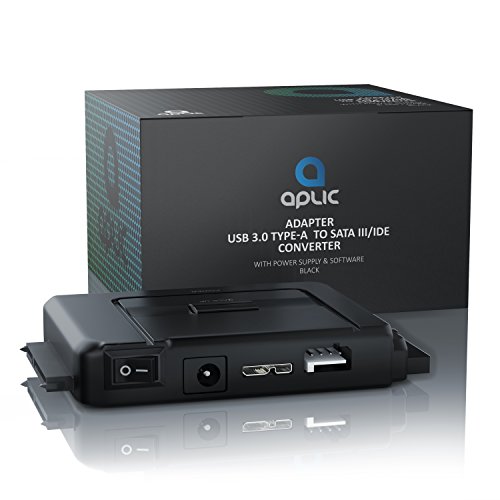aplic - USB 3.0 convertidor IDE SATA con alimentación - compatibles Windows XP Vista 7 8 Mac OS 10.x Modo OTB no es Compatible