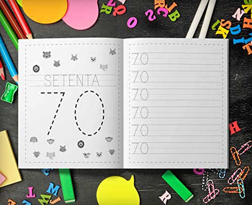 Aprender a escribir números: Aprender a escribir los numeros para niños - Libro infantiles para la escuela primaria - Juego educativo matemàticas - Cuentos infantiles