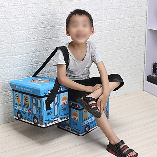 AquaBlue Banco Multifuncional Plegable al Aire Libre de los niños del Asiento portátil de Aislamiento otomana Juguete Caja de Almacenamiento Pecho 30 * 21 * 24 CM (Color : Yellow)