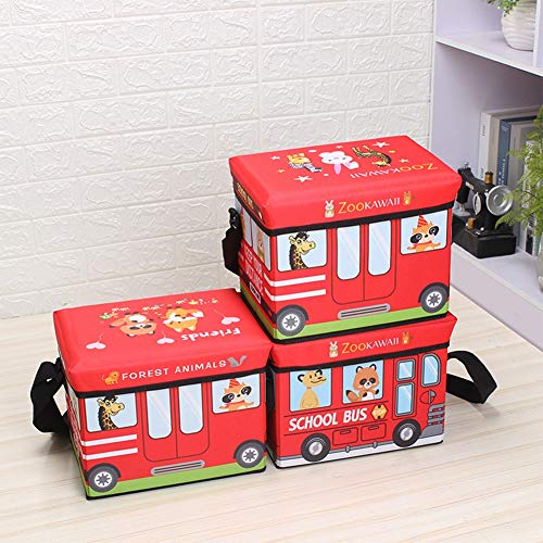 AquaBlue Banco Multifuncional Plegable al Aire Libre de los niños del Asiento portátil de Aislamiento otomana Juguete Caja de Almacenamiento Pecho 30 * 21 * 24 CM (Color : Yellow)