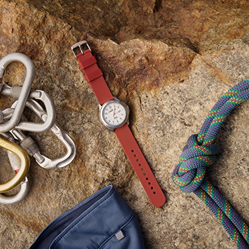 Archer Watch Straps | Repuesto de Correa Reloj de Silicona para Hombre y Mujer, Caucho Fácil de Abrochar para Relojes y Smartwatch | Rojo Veneciano, 22mm