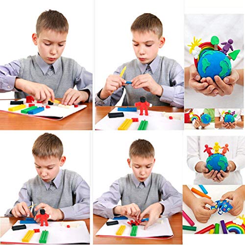 Arcilla de Polimérica, 36 Colores Segura y No Tóxica Horno Bake Modelado Craft Set y Tutoriales, Accesorios, Mejores Regalos para Los Niños
