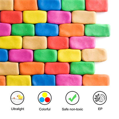 Arcilla Plastilina, innislink Arcilla de Polimérica Niños Arcilla de Modelado Niños Ultra Ligero No Tóxica DIY arcilla mágica Arcilla Seca al Aire para Niños Mejores Regalos para Niños-24 Colores