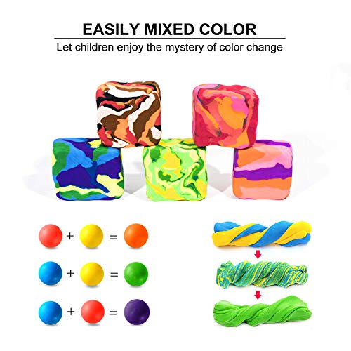Arcilla Plastilina, innislink Arcilla de Polimérica Niños Arcilla de Modelado Niños Ultra Ligero No Tóxica DIY arcilla mágica Arcilla Seca al Aire para Niños Mejores Regalos para Niños-24 Colores