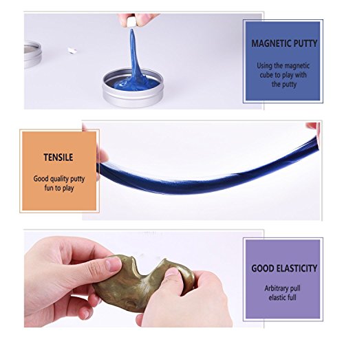 Arcilla y Plastilina Inteligente, Pasta Inteligente, DIY Creativa Arcilla Plastilina Inteligente, DIY Juguete Divertido Hechos a Mano para Niños y Adulto, Fucsia