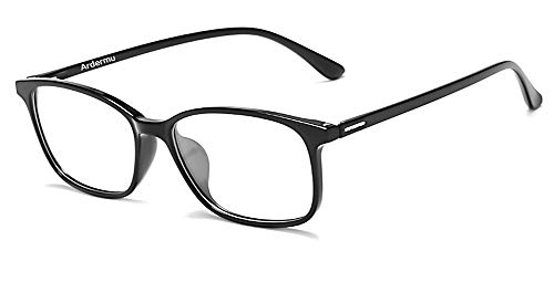 Ardermu Gafas Anti Luz Azul - Gafas de Computadora - Sin Aumento Lentes Antideslumbrantes Anti Ultravioleta - Gafas Anti Fatiga Ocular - Equipo Esencial Para Juegos Unisex y Elegante