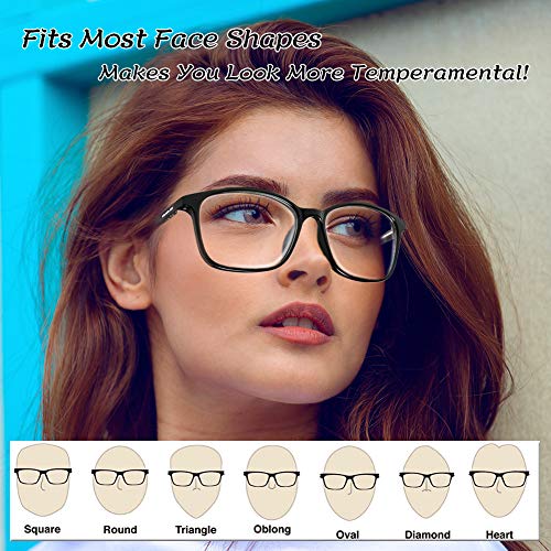 Ardermu Gafas Anti Luz Azul - Gafas de Computadora - Sin Aumento Lentes Antideslumbrantes Anti Ultravioleta - Gafas Anti Fatiga Ocular - Equipo Esencial Para Juegos Unisex y Elegante