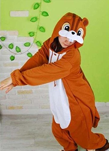 Ardilla Pijamas Enteros Cosplay Adulto Ropa de Dormir Hombre Camisones Disfraces Carnaval Ropa Pijamas de Una Pieza Mujer