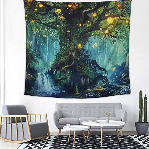Arfbear Tapiz para pared, "Árbol de la vida" Tapiz Colgar en la Pared, Decoración perfecta para Dormitorio (51.2"×59.1")