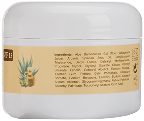 Argan-Aloe 70080 - Crema facial antiedad con aloe y argán, 100 ml