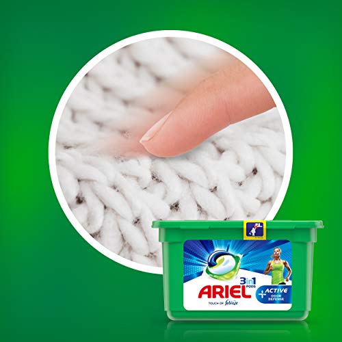 Ariel Allin1 Pods Active - Detergente en cápsulas para la lavadora, óptimo para eliminar los malos olores, 90 lavados (6 x 15)