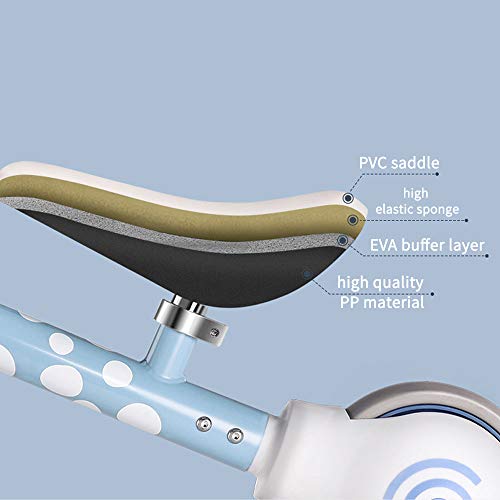 Arkmiido Bicicleta sin Pedales, Bicicleta sin Pedales Ruedas Aire, Regalo de cumpleaños para niñas y niños de 1 a 3 años (Azul)