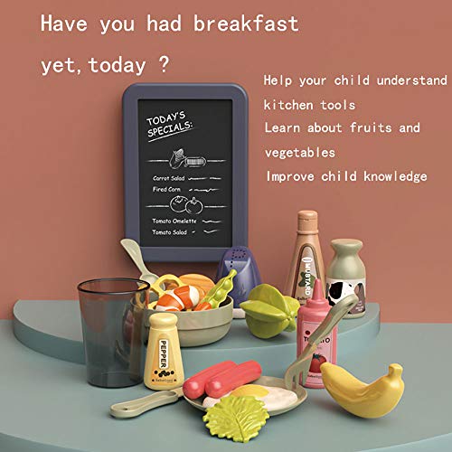 Arkmiido Juego de Cocina Juego de Cocina para niños Juego de Cocina Sonido y luz Agua en Aerosol Juguetes de Cocina para niñas de 3 años Niños