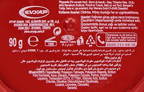 ARKO - Jabón de crema de afeitar con tazón, 90 gramos x 2 tubos.