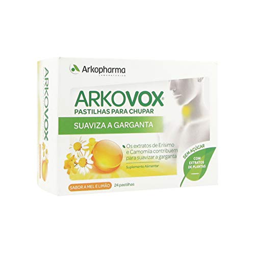 ARKOPHARMA Arkovox suaviza la garganta sabor miel y limón 24 comprimidos