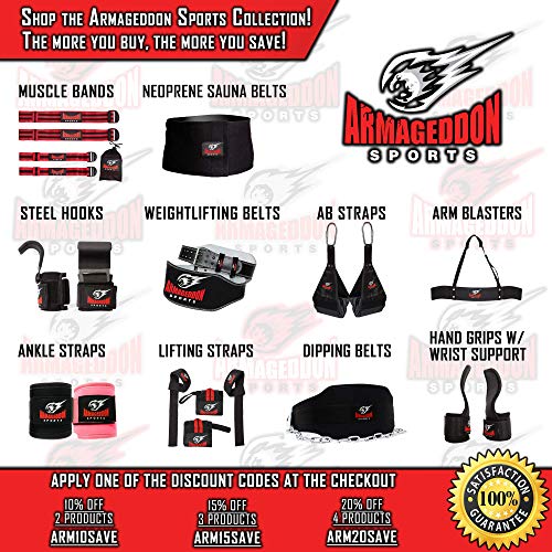 ARMAGEDDON SPORTS Faja Reductora Adelgazante para Hombre y Mujer, Reducir Cintura y Abdomen - Faja de con Velcro Neopreno Deportiva Fitness Abdominal - Adjustar Todo 120 cm Cintura