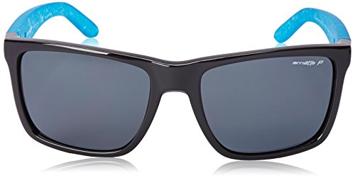 Arnette 0AN4177 216281 59 gafas de sol, negro brillante y aguamarina, Unisex-Adulto