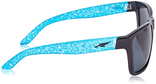 Arnette 0AN4177 216281 59 gafas de sol, negro brillante y aguamarina, Unisex-Adulto
