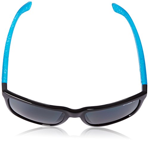 Arnette 0AN4177 216281 59 gafas de sol, negro brillante y aguamarina, Unisex-Adulto