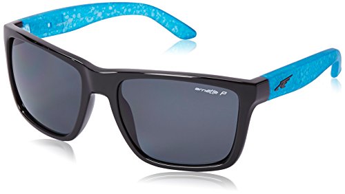 Arnette 0AN4177 216281 59 gafas de sol, negro brillante y aguamarina, Unisex-Adulto