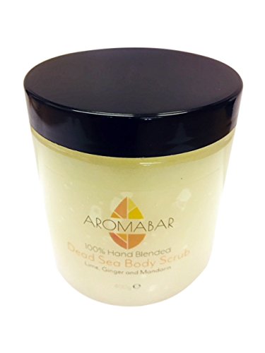 Aromabar Lima Jengibre & Mandarina Sal del MAR Muerto Mano Exfoliante Corporal 300g