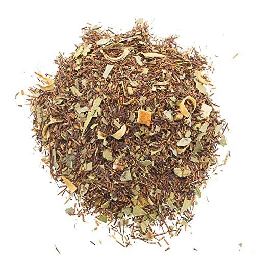 Aromas de Té - Infusión Rooibos Eucalipto y Naranja Estimulante Relajante/Té Rooibos con Naranja y Eucalipto sin Teína, 100 gr.
