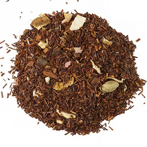 Aromas de Té - Infusión Rooibos Fantasía De Otoño con Canela, Cáscara de Naranja, Jengibre, Pétalos de Rosa, Clavo, Pimienta Negra, Cardamomo y Aromas naturales - Sin Teína - 50 gr.