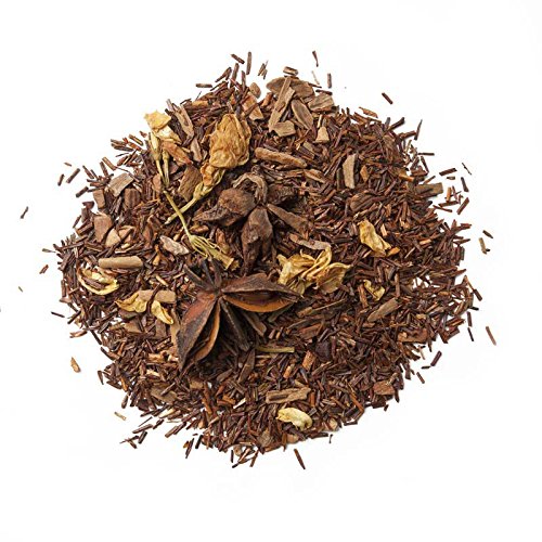 Aromas de Té - Infusión Rooibos Secreto de Oriente - Té Rooibos con Canela y Jazmín Afrodisíaco - Digestivo - Efecto Relajante - Sin Teína - Sin Gluten - 100 gr.