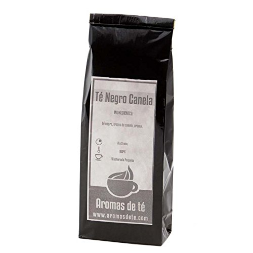 Aromas de Té - Té Negro Canela Sabor Suave Mejora el Sistema Digestivo Antioxidantes Saciante Estimulante, 100 gr