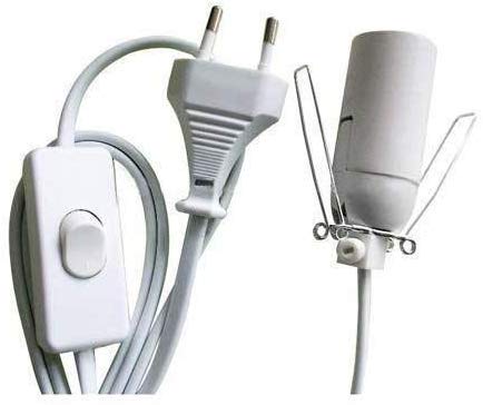 AROMASENSES Lámpara de Sal del Himalaya (2-3 kg) con Base de Madera, Cable y Bombilla - Natural 100% - Hecha a Mano.