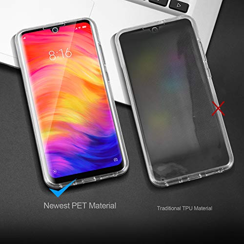 AROYI Funda Xiaomi Redmi Note 7, Ultra Slim Doble Cara Carcasa Protector Transparente TPU Silicona + PC Dura Resistente Anti-Arañazos Protectora Case Cover para Xiaomi Redmi Note 7/Note 7 Pro