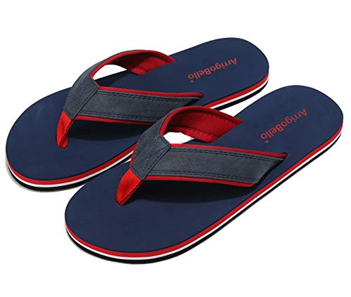 ARRIGO BELLO Chanclas Hombre Flip Flops Verano Playa Piscina Sandalias Al Aire Libre Vacaciones Ducha Gimnasio Cómodo Zapatos Talla 40-46 (Azul, Numeric_42)