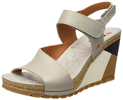 Art Güell, Sandalias con Punta Abierta para Mujer, Gris (Fog), 42 EU