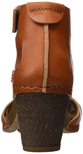 Art I Meet, Sandalia con Pulsera para Mujer, Marrón (Cuero Cuero), 37 EU