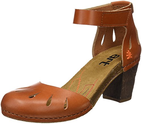 Art I Meet, Sandalia con Pulsera para Mujer, Marrón (Cuero Cuero), 37 EU