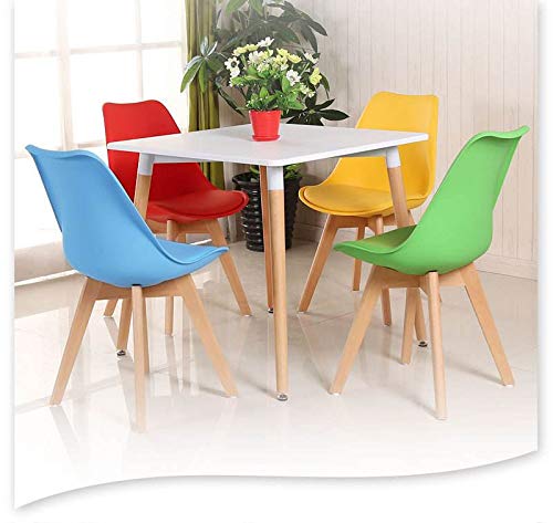 ArtDesign FR Silla Nórdica (Pack 4) - Silla Escandinava Blanca - Silla Nordic Scandi