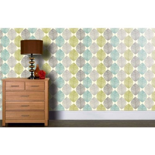 Arthouse 408203 Option 1 - Papel pintado, Turquesa, 10,05 m x 0,53 m