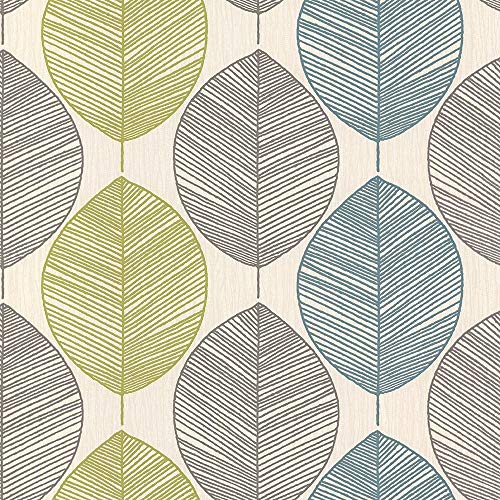 Arthouse 408203 Option 1 - Papel pintado, Turquesa, 10,05 m x 0,53 m