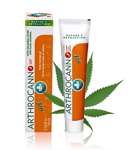 ARTHROCANN Gel Efecto Calor para masaje y alivio de la sensación de dolor - Fórmula natural de cáñamo con efecto calmante