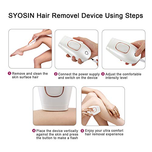 Arthur Dispositivo de depilación láser doméstico, depiladora de fotón Permanente, depiladora,Silver